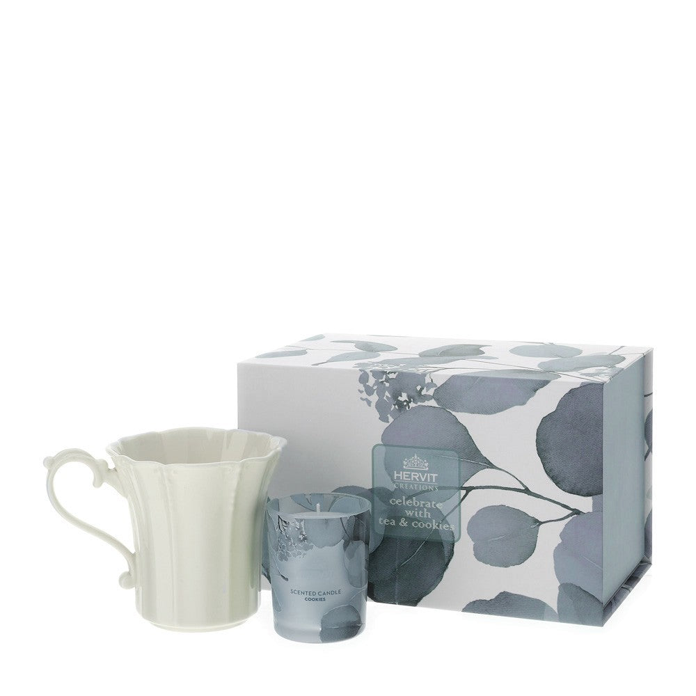 Set Candela Profumata e Mug in Porcellana “Botanic” - immagine 2